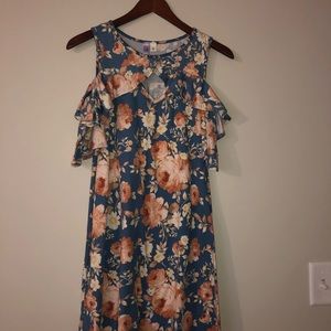 Floral off the shoulder dress